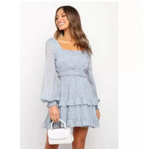 Petal and Pups Tiela Set, Gray  blue/White, Women's 4